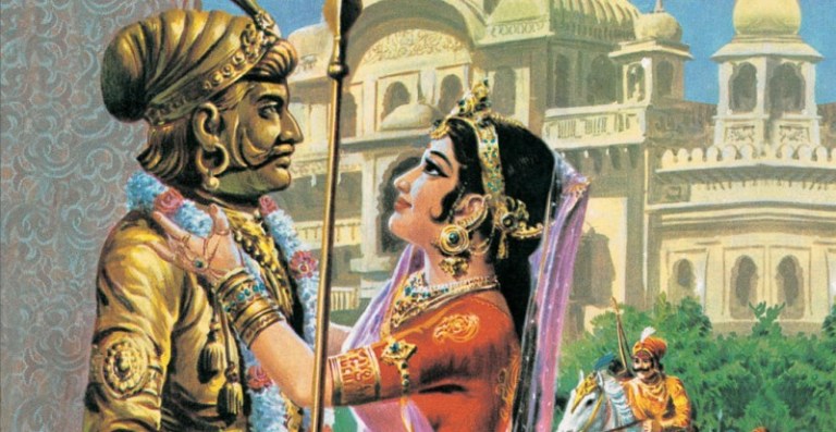 Prithviraj-Chauhan-Sayongita-ka-syumber