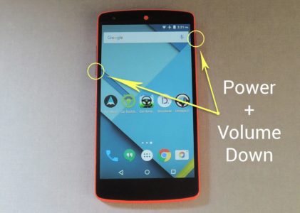 Take Screenshot in Android Mobile