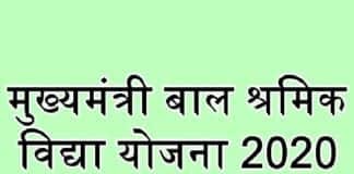 जानिए मुख्यमंत्री बाल श्रमिक विद्या योजना 2020 के बारे में student