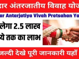 Bihar Antarjatiya Vivah Protsahan Yojana 2022